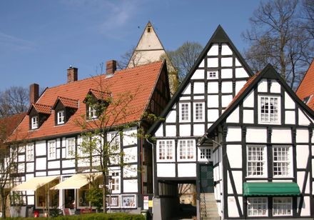 Fachwerk in der Innenstadt Halle Westfalen