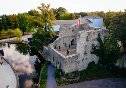 Luchtfoto: Kasteel in Bad Lippspringe