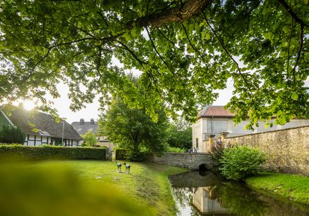 Idyllisch landschap bij Haus Werther