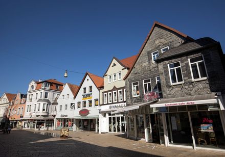 Voetgangersgebied in Lübbecke