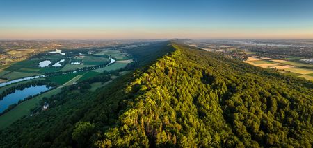 Wiehengebirge uitzicht vanaf het Kaiser Wilhelm monument