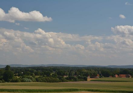Uitzicht op het landschap vanaf de Stemweder Berg