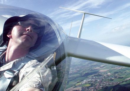 Segelflieger über Oerlinghausen. Foto: Luftsportzentrum Oerlinghausen