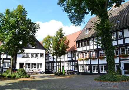 Vakwerkgebouw in het hart van Halle