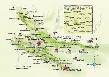 Het Terra.vita natuur- en geoparkgebied op de overzichtskaart
