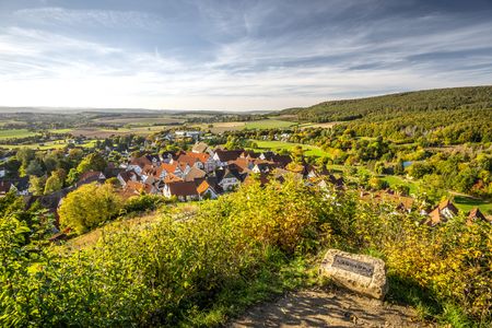 Uitzicht op Schieder-Schwalenberg vanaf de Grafenblick