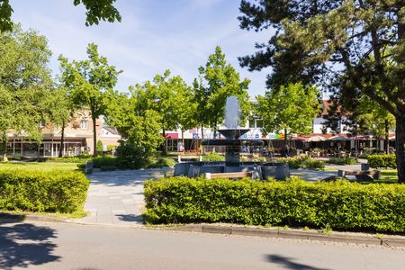 Plein met fontein in Espelkamp