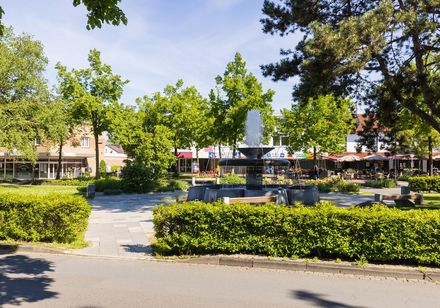 Plein met fontein in Espelkamp