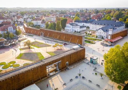 Uitzicht op de afstudeertoren in Bad Salzuflen