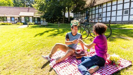 Picknick bij landgoed Hiddenhausen