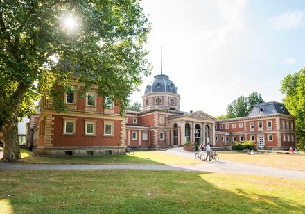 Badhuis in de historische kuurtuinen