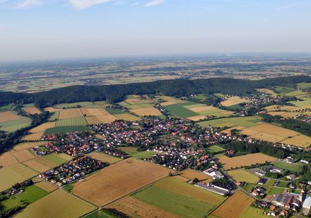 Luchtfoto van Hüllhorst
