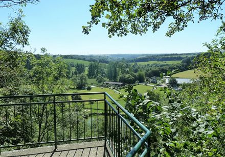 Uitzicht vanaf het uitkijkpunt Teufelstein over het Altenautal