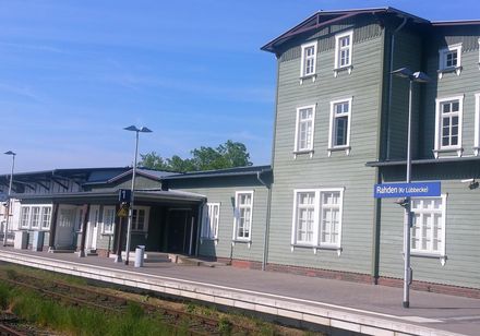 Ankunft am Bahnhof der Stadt Rahden, Foto Stadt Rahden