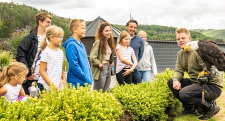 Familie-uitstapje naar de adelaarsopvang Berlebeck