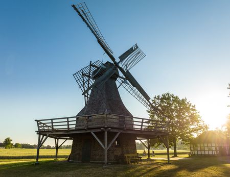Historische windmolen in Stemwede-Levern